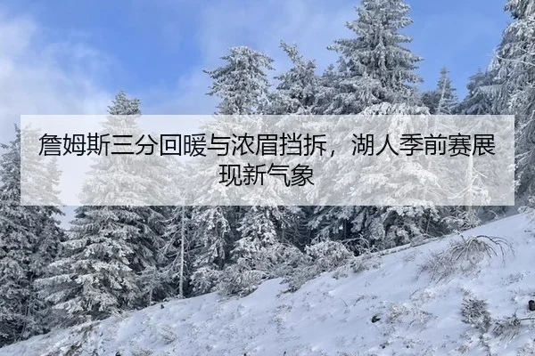 詹姆斯三分回暖与浓眉挡拆，湖人季前赛展现新气象